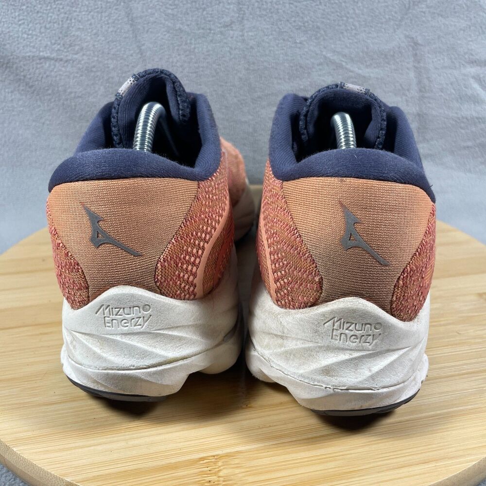 Mizuno Wave Rider 27 Womens Size 8.5 Coral Reef /White Running Shoes Sneakers - Picture 9 of 16